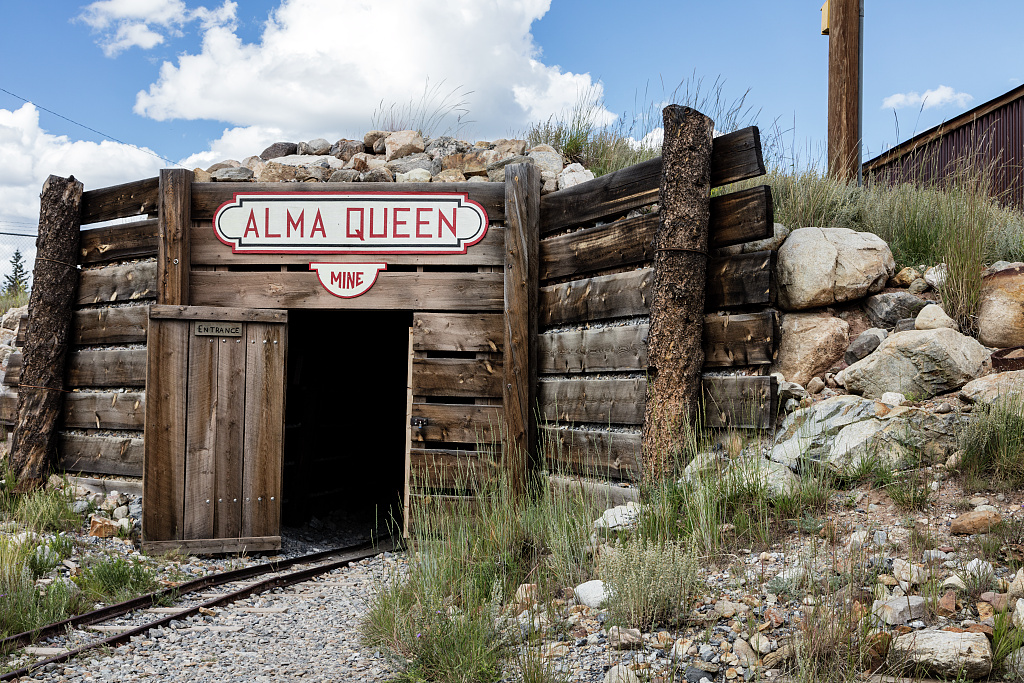 Alma Queen gold mine exhibit at South Park City Museum in Fairplay, Colorado